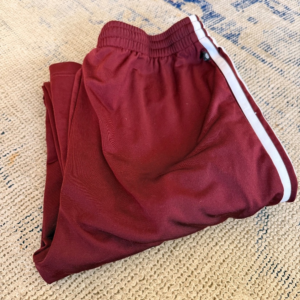 Adidas Maroon Tracksuit Pants Sz M